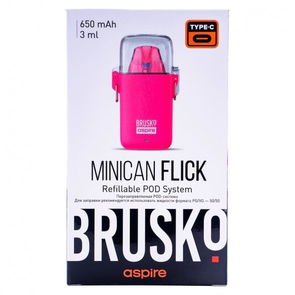 Электронная сигарета Brusko - Minican Flick (Розовый) купить в Воронеже