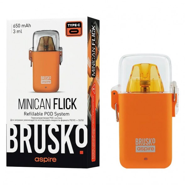 Электронная сигарета Brusko - Minican Flick (Оранжевый) купить в Воронеже