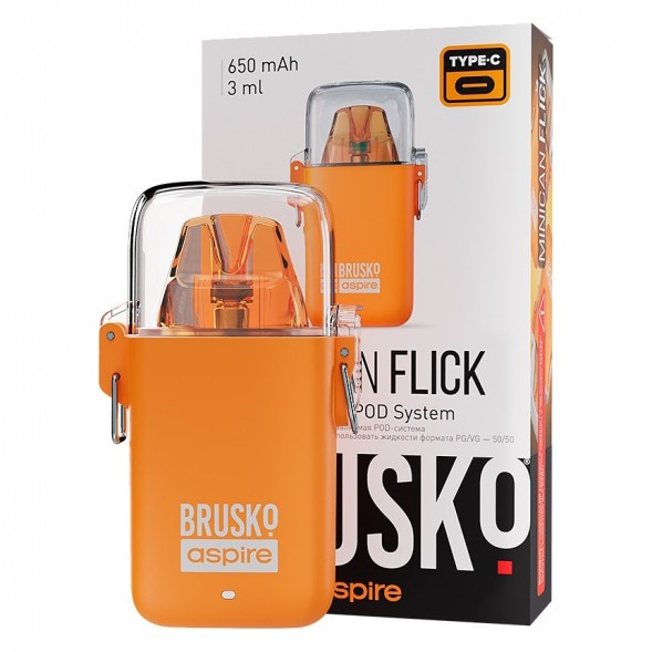 Электронная сигарета Brusko - Minican Flick (Оранжевый) купить в Воронеже