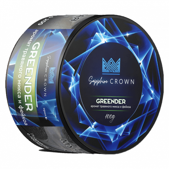 Табак Sapphire Crown - Greender (Травяной Микс и Фейхоа, 25 грамм) купить в Воронеже