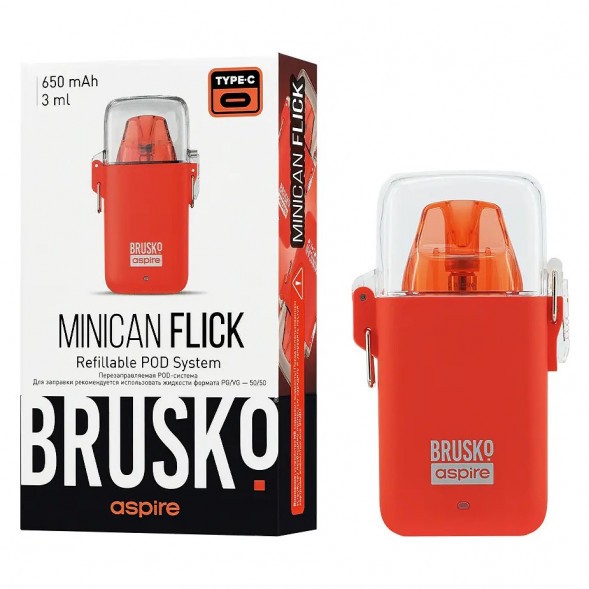 Электронная сигарета Brusko - Minican Flick (Красный) купить в Воронеже