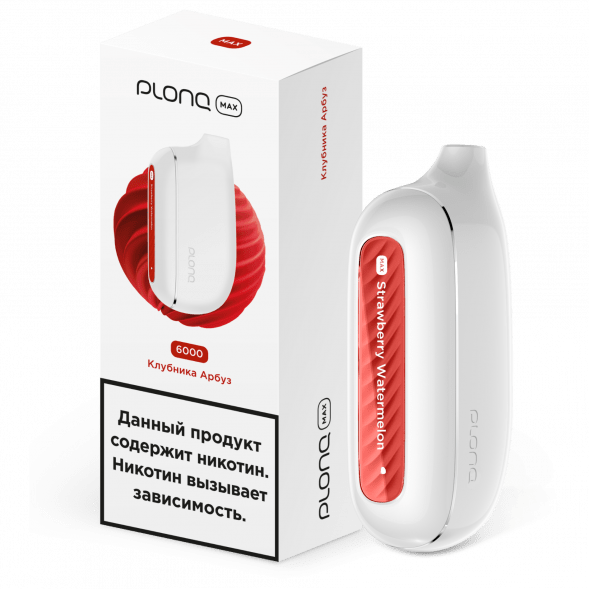 PLONQ MAX - Клубника Арбуз (6000 затяжек) купить в Воронеже