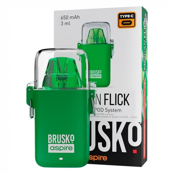 Электронная сигарета Brusko - Minican Flick (Зелёный) купить в Воронеже