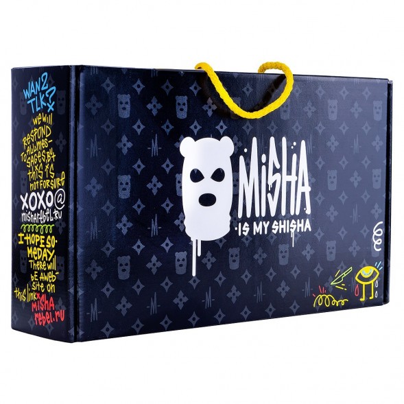 Кальян MISHA Rebel - Revolt Jet Black (Чёрный Матовый, Без Колбы) купить в Воронеже