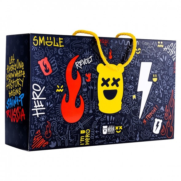 Кальян MISHA Rebel - Revolt Hero БЧК (Чёрный Белый, Без Колбы) купить в Воронеже