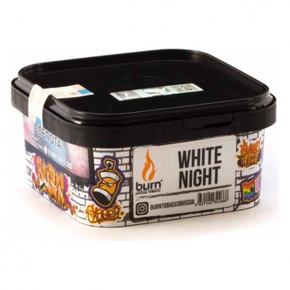 Табак Burn - White Night (Ананас Апельсин Ваниль, 200 грамм) купить в Воронеже