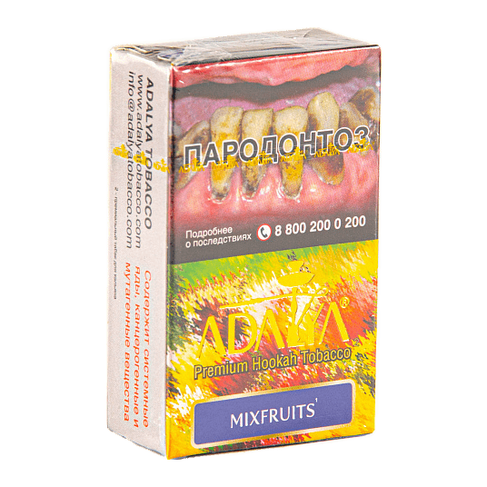 Табак Adalya - Mixfruits (Мультифрукт, 20 грамм, Акциз) купить в Воронеже