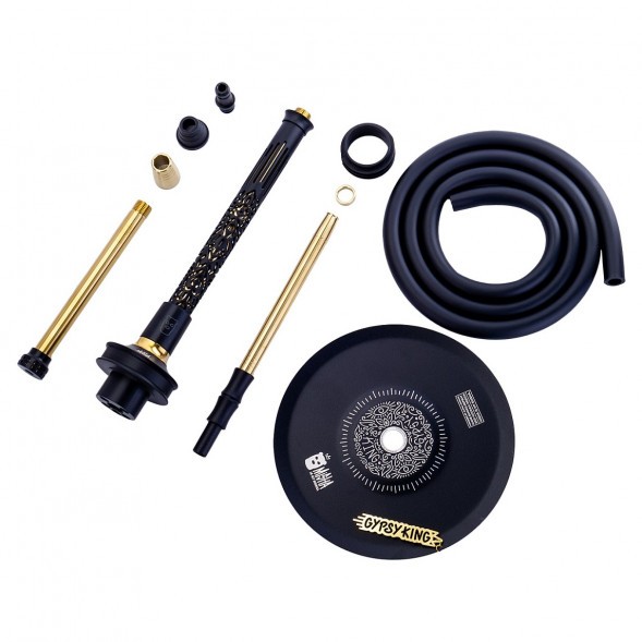 Кальян MISHA Rebel - Revolt Hero Gypsy King Black (Чёрный Золотой, Без Колбы) купить в Воронеже