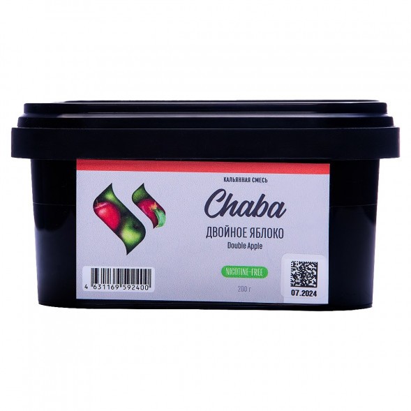 Смесь Chaba - Double Apple (Двойное Яблоко, 200 грамм, Без никотина) купить в Воронеже