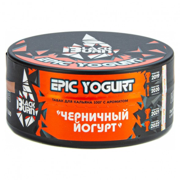 Табак BlackBurn - Epic Yogurt (Черничный Йогурт, 100 грамм) купить в Воронеже