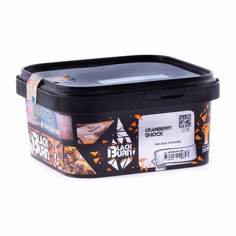 Табак BlackBurn - Cranberry Shock (Кислая Клюква, 200 грамм) купить в Воронеже