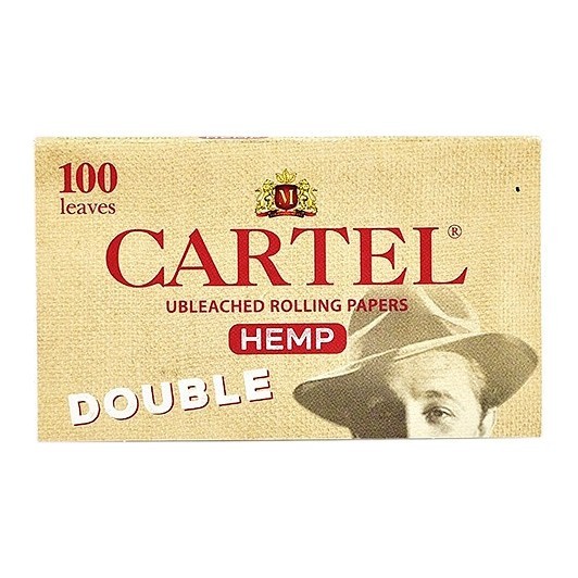 Бумага для самокруток Cartel - Double Organic Hemp Unbleached (100 штук) купить в Воронеже