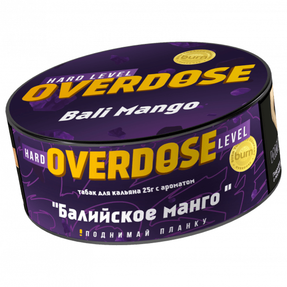 Табак Overdose - Bali Mango (Балийское Манго, 25 грамм) купить в Воронеже