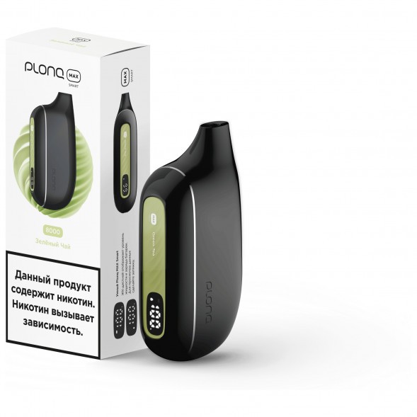 PLONQ MAX SMART - Зелёный Чай (8000 затяжек) купить в Воронеже