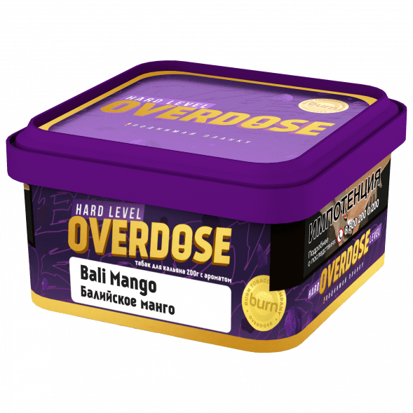 Табак Overdose - Bali Mango (Балийское Манго, 200 грамм) купить в Воронеже