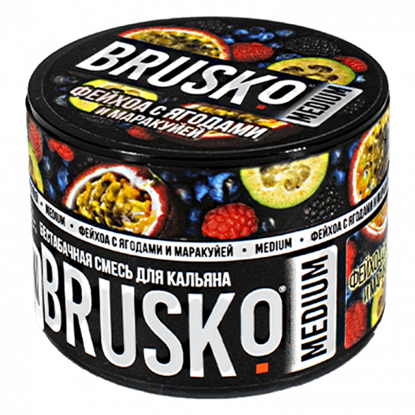Смесь Brusko Medium - Фейхоа с Ягодами и Маракуйей (250 грамм) купить в Воронеже