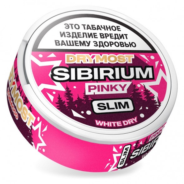 Табак жевательный DryMost - Sibirium Pinky Slim (Сибирский Малиновый Лимонад, 12 грамм) купить в Воронеже