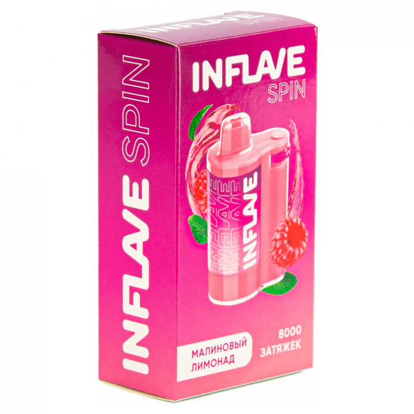 INFLAVE SPIN - Малиновый Лимонад (8000 затяжек) купить в Воронеже