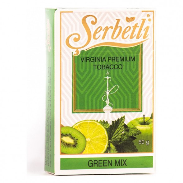 Табак Serbetli - Green Mix (Зеленый Микс, 50 грамм, Акциз) купить в Воронеже