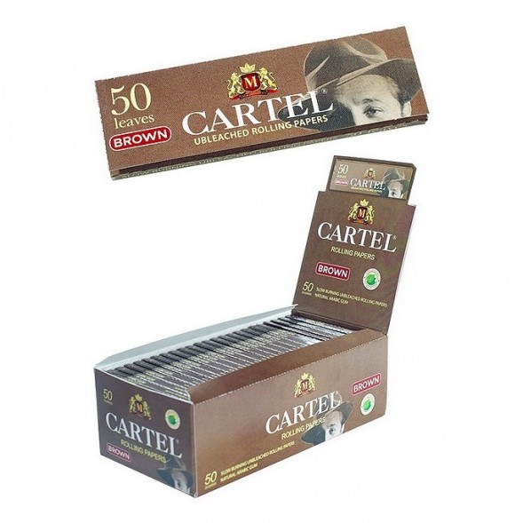 Бумага для самокруток Cartel - Brown Unbleached (50 штук) купить в Воронеже