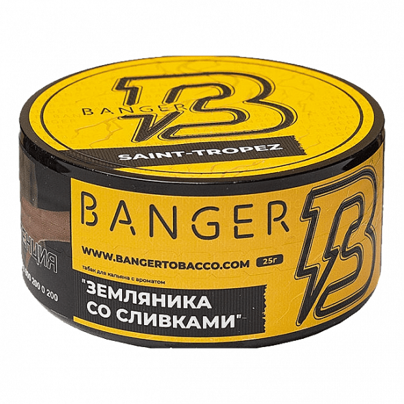 Табак Banger - Saint-Tropez (Земляника со Сливками, 25 грамм) купить в Воронеже