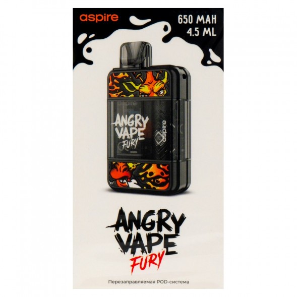 Электронная сигарета Brusko - Angry Vape Fury (650 mAh, Черный) купить в Воронеже