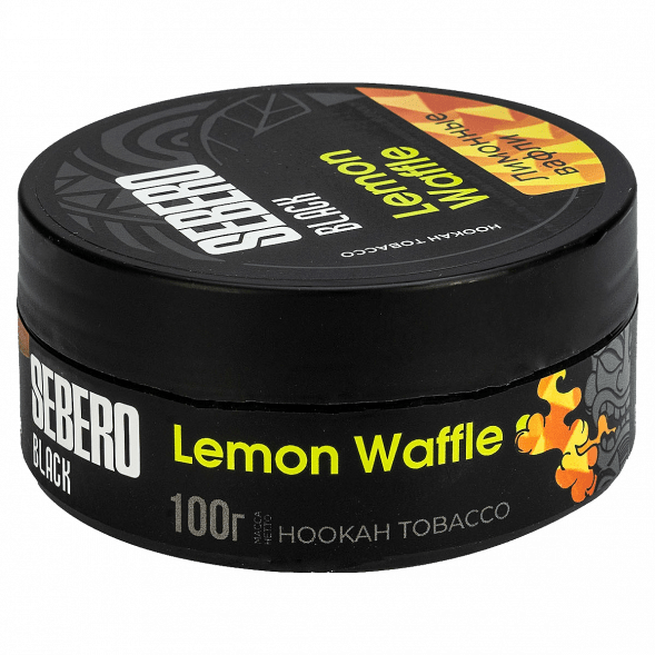 Табак Sebero Black - Lemon Waffle (Лимонные Вафли, 100 грамм) купить в Воронеже