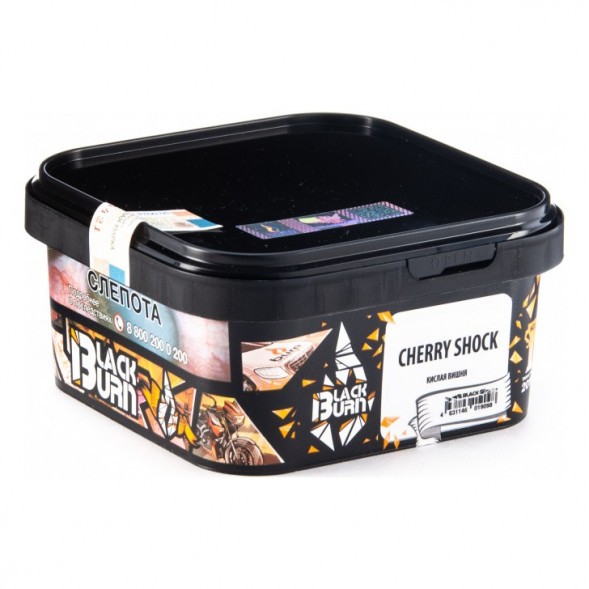 Табак BlackBurn - Cherry Shock (Кислая Вишня, 200 грамм) купить в Воронеже