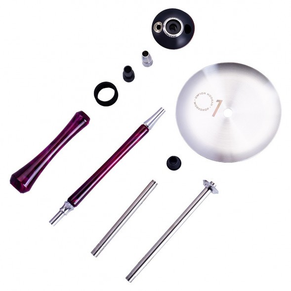 Кальян UNION - Sleek Акрил (Фиолетово-Красный, Без Колбы) купить в Воронеже