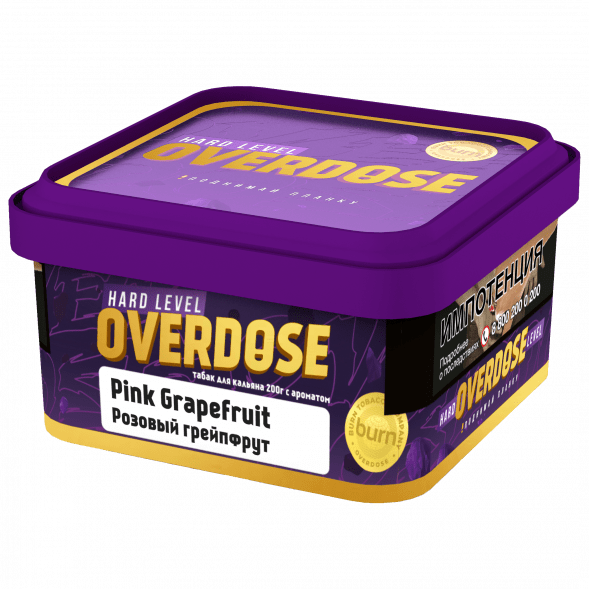 Табак Overdose - Pink Grapefuit (Розовый Грейпфрут, 200 грамм) купить в Воронеже
