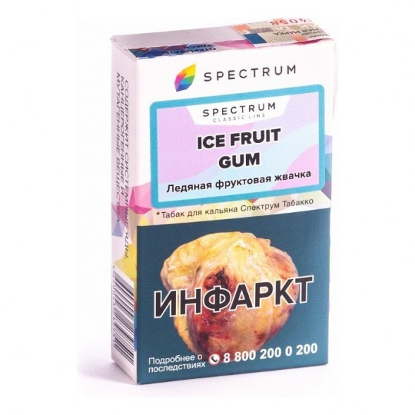Табак Spectrum - Ice Fruit Gum (Ледяная Фруктовая Жвачка, 25 грамм) купить в Воронеже