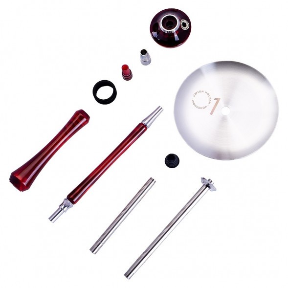 Кальян UNION - Sleek Акрил Full (Красный, Без Колбы) купить в Воронеже