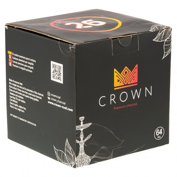 Уголь Crown (26 мм, 64 кубика) купить в Воронеже