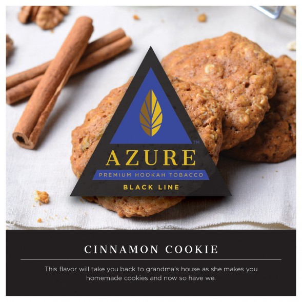 Табак Azure Black - Cinnamon Cookies (Печенье с Корицей, 100 грамм) купить в Воронеже