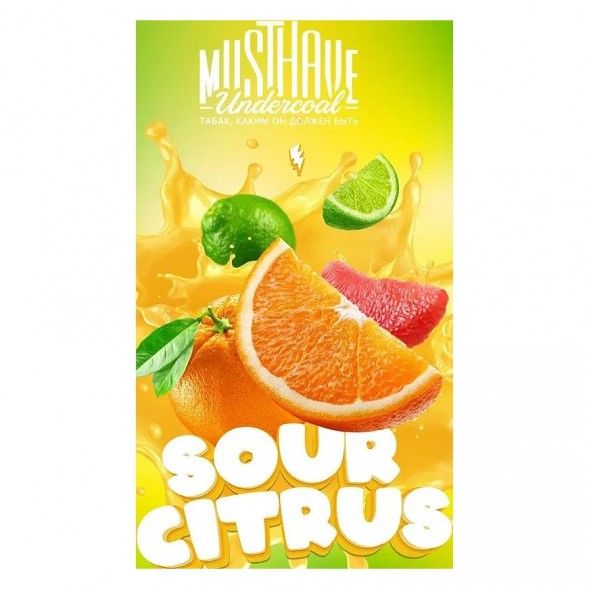 Табак Must Have - Sour Citrus (Кислый Цитрус, 25 грамм) купить в Воронеже
