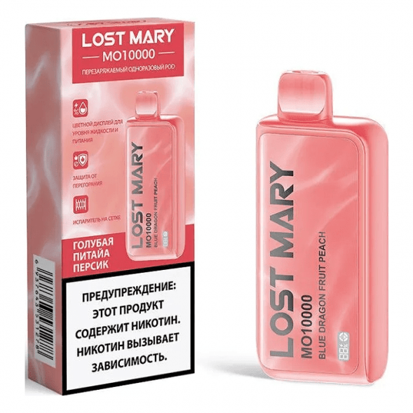 LOST MARY MO - Голубая Питайя Персик (Blue Dragon Fruit Peach, 10000 затяжек) купить в Воронеже