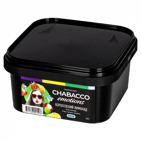Смесь Chabacco Emotions MEDIUM - Royal Lemonade (Королевский Лимонад, 200 грамм) купить в Воронеже