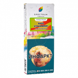 Табак Spectrum - Basil Strawberry (Клубника Базилик, 100 грамм)