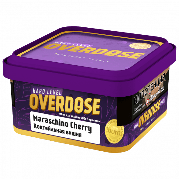 Табак Overdose - Maraschino Cherry (Коктейльная Вишня, 200 грамм) купить в Воронеже