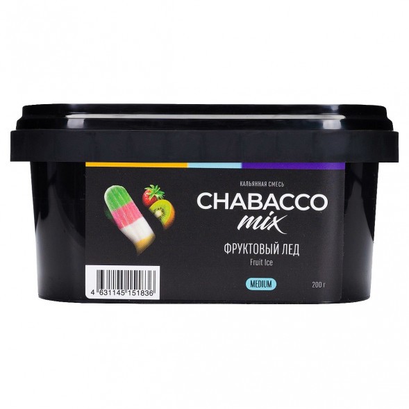 Смесь Chabacco MIX MEDIUM - Fruit Ice (Фруктовый Лёд, 200 грамм) купить в Воронеже