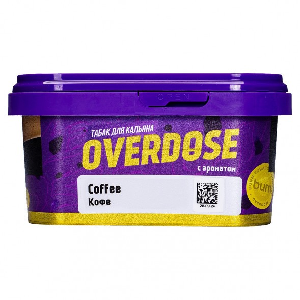 Табак Overdose - Coffee (Кофе, 200 грамм) купить в Воронеже