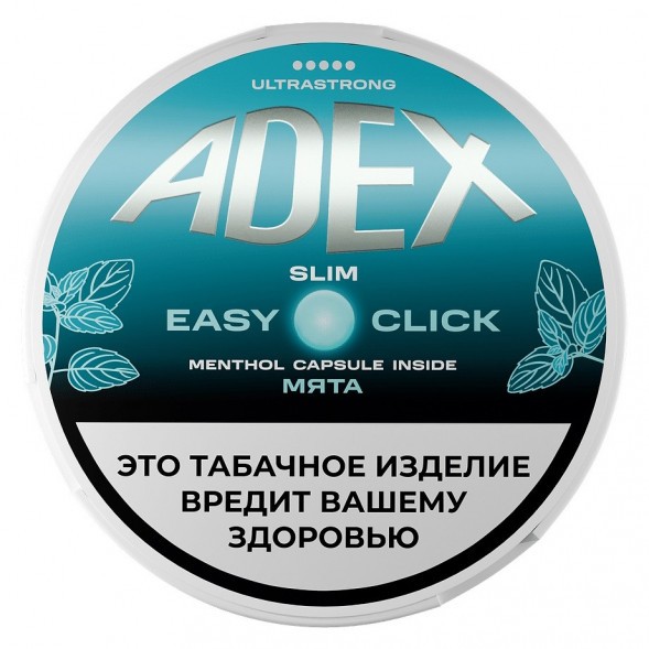 Табак жевательный ADEX ULTRA STRONG SLIM Easy Click - Double Mint (Двойная Мята) купить в Воронеже