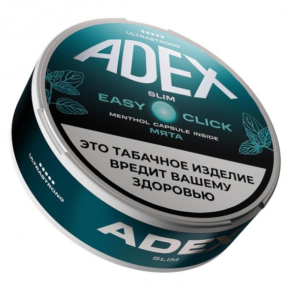 Табак жевательный ADEX ULTRA STRONG SLIM Easy Click - Double Mint (Двойная Мята) купить в Воронеже