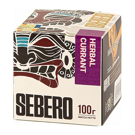 Табак Sebero - Herbal Currant (Ревень и Чёрная Смородина, 100 грамм) купить в Воронеже