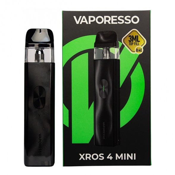 Электронная сигарета Vaporesso XROS 4 Mini - Black (Чёрная) купить в Воронеже