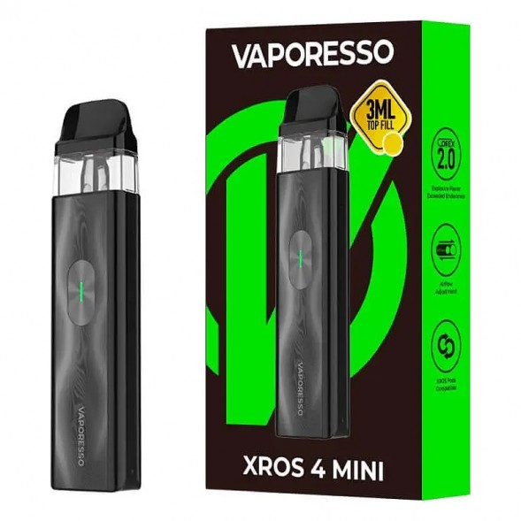 Электронная сигарета Vaporesso XROS 4 Mini - Black (Чёрная) купить в Воронеже