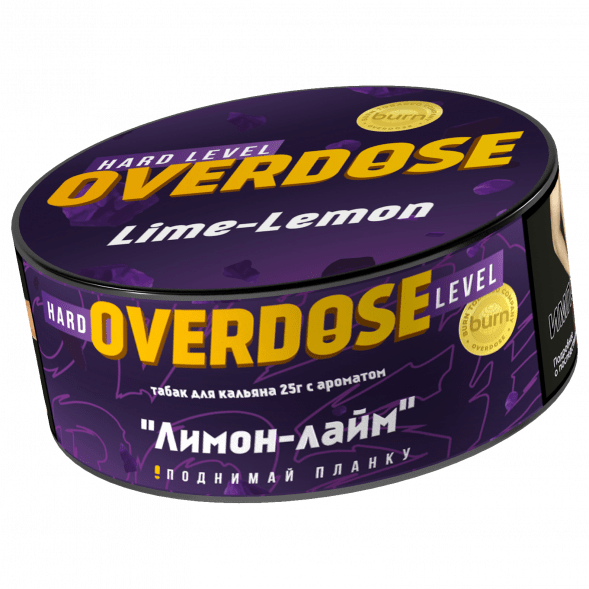 Табак Overdose - Lime-Lemon (Лимон и Лайм, 25 грамм) купить в Воронеже