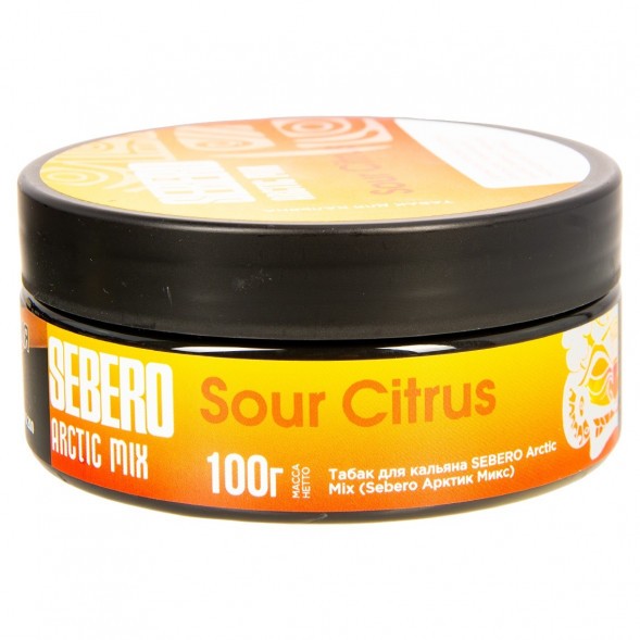 Табак Sebero Arctic Mix - Sour Citrus (Кислые Цитрусы, 100 грамм) купить в Воронеже