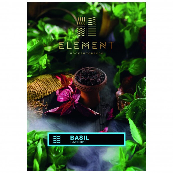 Табак Element Вода - Basil (Базилик, 100 грамм) купить в Воронеже