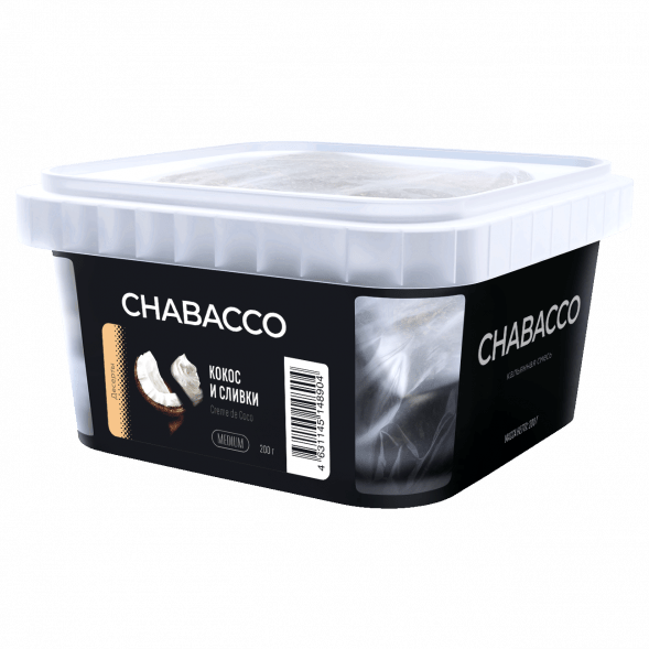 Смесь Chabacco MIX MEDIUM - Creme de Coco (Кокос и Сливки, 200 грамм) купить в Воронеже